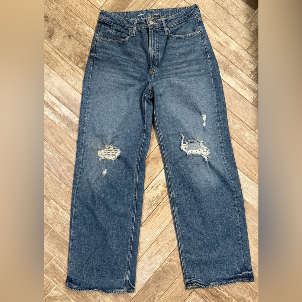 Old navy Sky Hi wide leg jeans- women’s 8